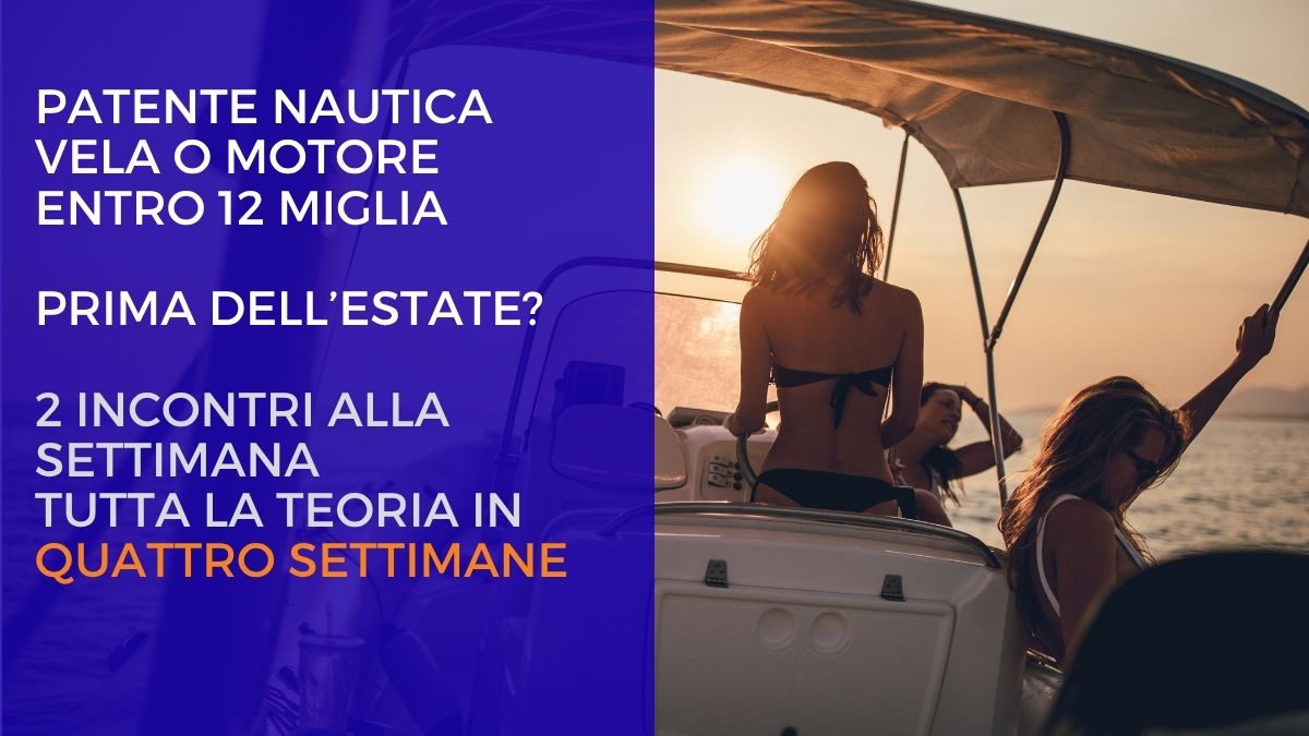 CORSO BISETTIMANALE SERALE - mercoledì e venerdì - 4 settimane per concludere la teoria