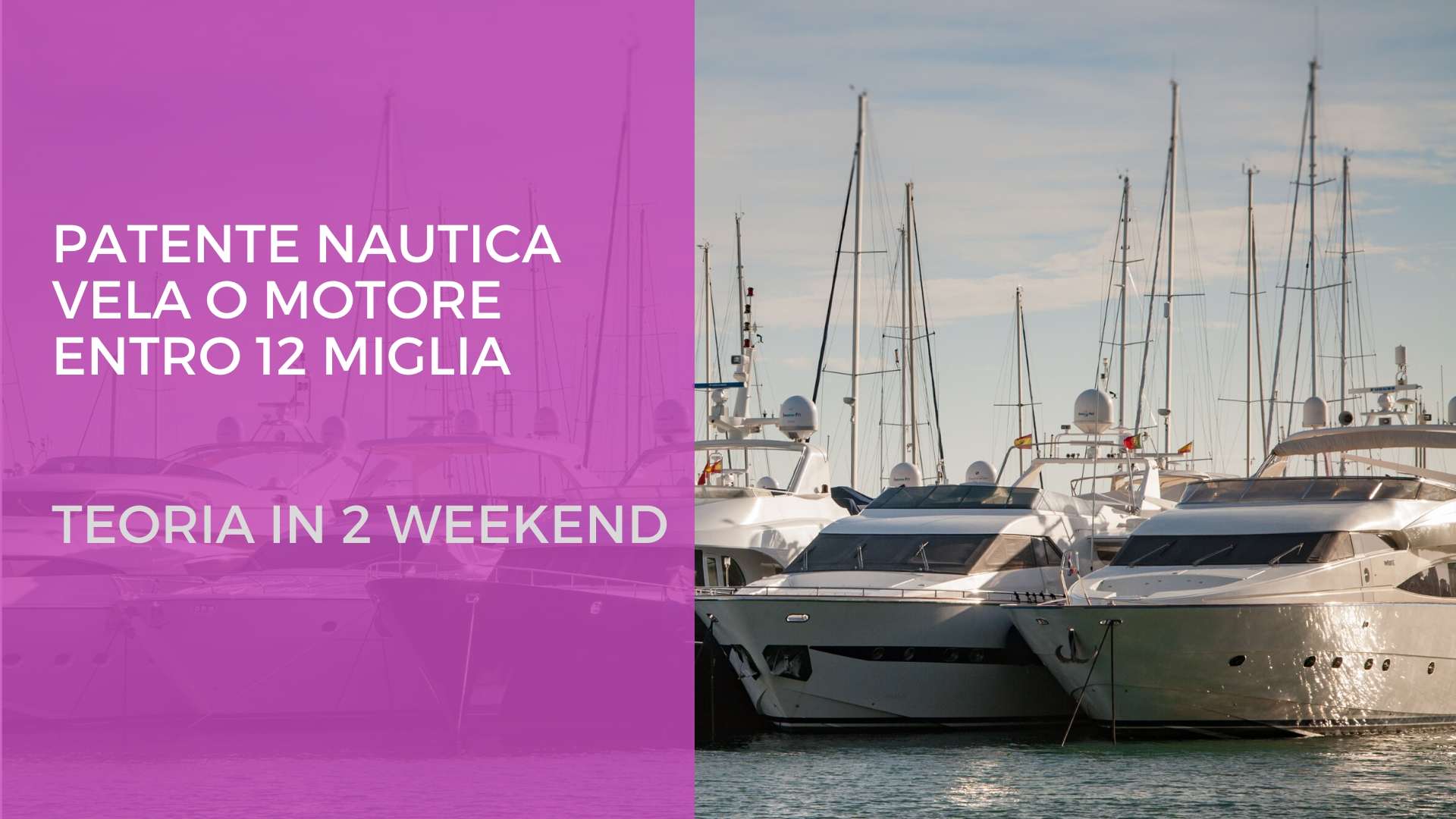 Scuola nautica Blu Oltremare Milano: CORSO PATENTE ENTRO 12MG (IN DUE WEEKEND)